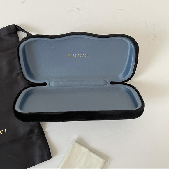 GUCCI Authentic New 52mm Round Signature Logo Sunglasses With Case, Cloth & Tag - Picture 14 of 16